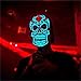 JCT Sound Activated Masks LED Halloween Mask,Music Voice Control Full Face Adjustable Mask Glow in Dark for Festival,Cosplay,Party,Halloween Dance Rave Gift Costume Props (Skull)