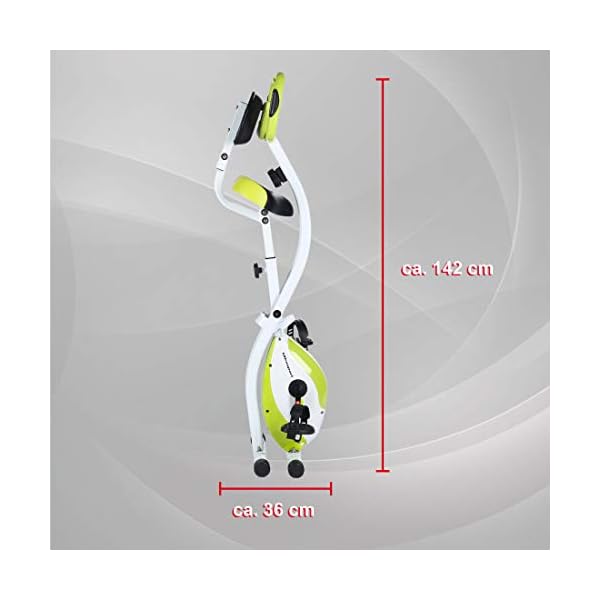 Ultrasport F-Bike, Folding Exercise Bike with Training Computer, Adjustable Resistance Levels and Hand Pulse Sensors…