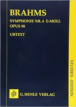 ブラームス: 交響曲 第4番 ホ短調 Op.98／原典版／Pascall編／ヘンレ社／スタディ・スコア
