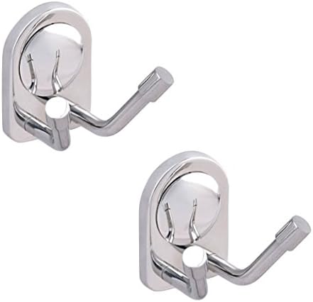 Doyours Stainless Steel Wall Mounted Cloth Hanger Twin Hook Home Accesorry 2 Pieces