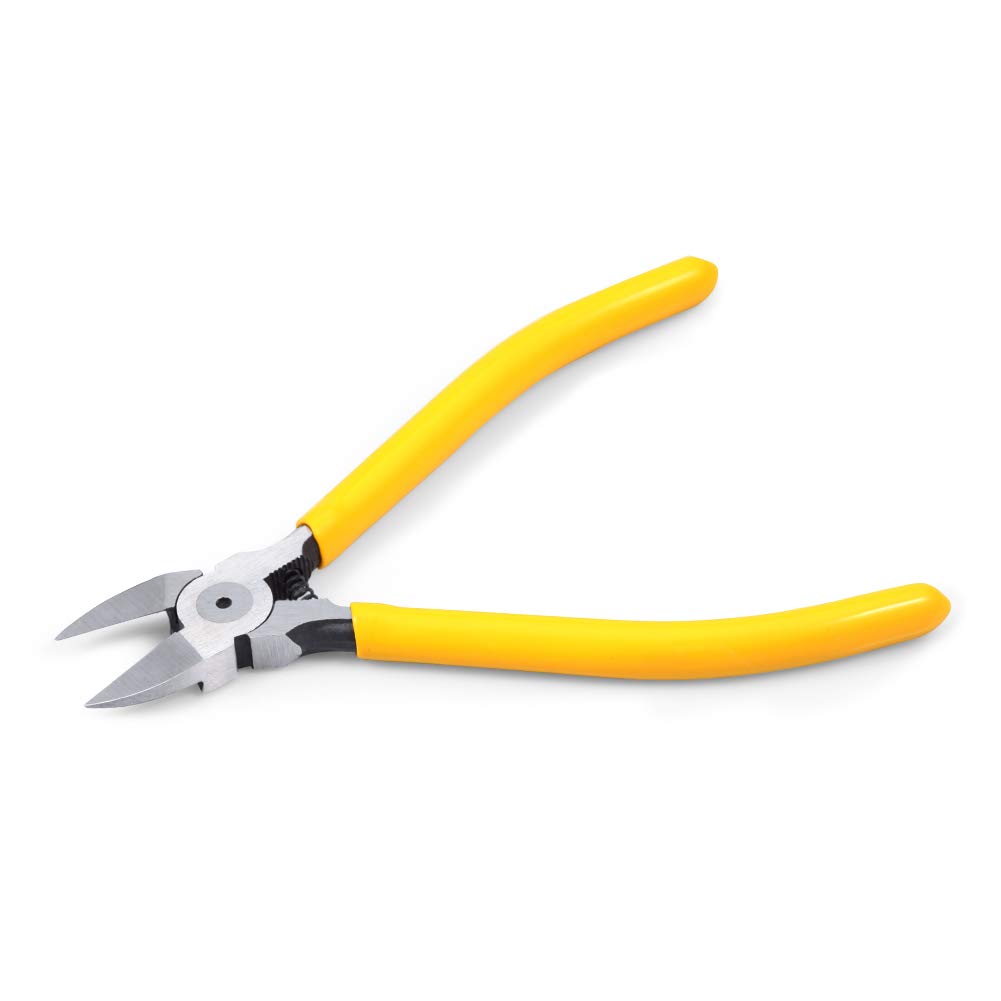 LEONTOOL 6 Inches Side Cutter Diagonal Pliers Flush Wire Cutting Pliers Flush Cut for Plastics Precision Professional Nippers Repair Tool DIY
