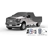 Weatherproof Truck Cover Compatible with 2002-2013 Cadillac Escalade EXT - 5L Outdoor & Indoor - Protect from Rain, Snow, Hail, Sun - Theft Cable Lock, Bag & Wind Straps