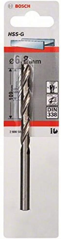 Bosch Professional 1x Metal drill bits HSS-G DIN 338 (for metal diameter 6.8 x 69 x 109 mm, Accessory Drill Driver)