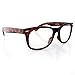 MLC Eyewear Vintage Buddy Retro Horn Rimmed Leopard Frame Glasses