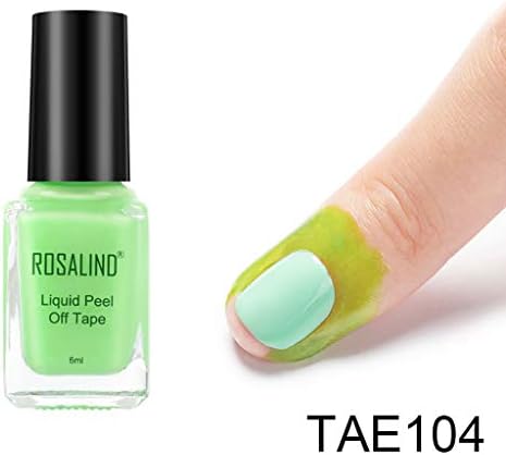 Nail Art Peel Off Ready for Take Off Peelable Base Coat, Easy to Peel, Design for Nail Stamping, Gradients & Sponging Polish Nail Art Designs Non-Toxic Manicure Pedicure