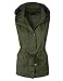 makeitmint Women's Anorak Military Utility Jacket Vest w/Drawstring [S-3XL]