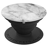 Minimalist Simplicity Lover White & Grey Men Women Kids Gift PopSockets Grip and Stand for Phones and Tablets