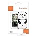 kwmobile Panda Black/White Silicone Case Compatible with Samsung Galaxy S3 / S3 Neo - Soft Silicone Gel Protective Cover with Cute Design