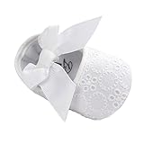 Baby Girls Princess Bowknot Soft Sole Cloth Crib Shoes Sneaker 12-18 Months White
