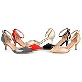 Brinley Co. Womens Ankle Strap Patent Pumps