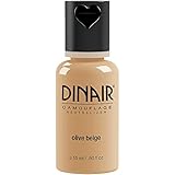 Dinair Airbrush Makeup Foundation | Olive Beige 0.50 oz | Camouflage Neutralizer - Covers Scars, Acne, Tattoos, Vitiligo, Under Eye circles, Sun Spots