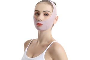 LOSKE V Line Lifting Mask, Anti Aging Facial Mask for Firming and Contouring V Shape Lift Enhance Skin Elasticity Reduce Fine Lines Revitalize Skin for All Skin Types