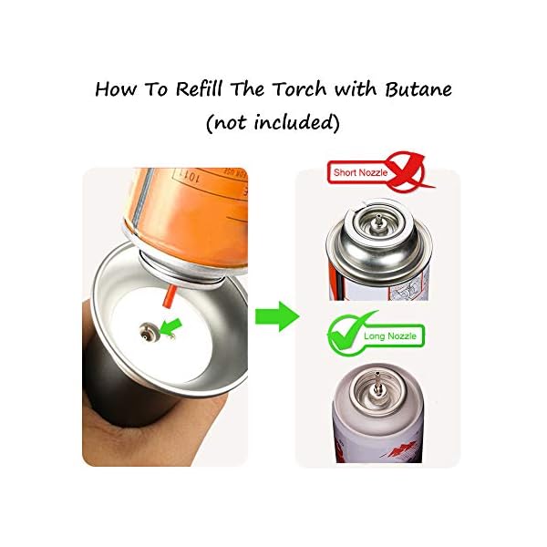 Blow-Torch-Professional-Kitchen-Cooking-Torch-with-Safety-Lock-Adjustable-Flame-Refillable-Mini-Blow-Torch-Lighter-for-Crafts-Cooking-BBQ-Baking-Brulee-Creme-DIY-SolderingButane-Gas-Not-Included Blow Torch, Professional Kitchen Cooking Torch with Safety Lock, Adjustable Flame Refillable Mini Blow Torch Lighter, for Crafts Cooking BBQ Baking Brulee Creme DIY Soldering(Butane Gas Not Included)