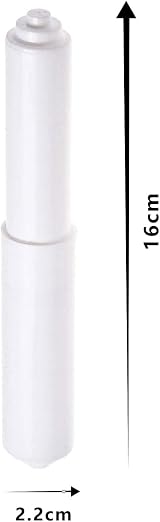 jeufun Toilet Paper Holder Rollers, 2Pcs White Plastic Replacements view 2
