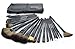 ACEVIVI Makeup Brushes Set Premium Makeup Brush Kit Handle Synthetic Kabuki Foundation Cosmetic Brushes for Powder Liquid Cream Black 24 PCS