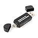 Memory Card Reader,SD/Micro SD Card Reader and Micro USB OTG to USB 2.0 Adapter with Standard USB Male Micro USB Male Connector for PCs and Notebooks Smartphones/Tablets with OTG Function