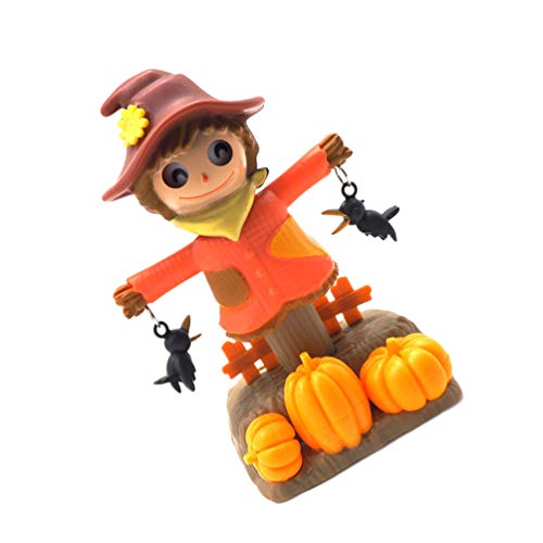 image for Amosfun Solar Dancing Toys Bobble Head Toy Halloween Scarecrow Dancing