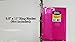 5-pack C-line Super Heavyweight Mini Poly Binder Pocket with Velcro Closure, 1/2-inch Gusset, 1 of Each Color, Assorted Colors (08730)