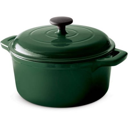 Tramontina Green 5.5-Qt Enameled Cast Iron Round Dutch Oven