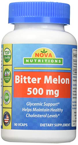 Nova Nutritions Bitter Melon 500 mg 90 Vcaps - Thumbnail 4