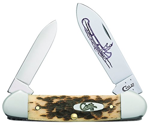 Case 263 amber bone 62131 cv canoe knife