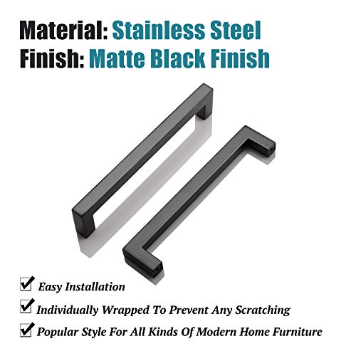 KNOBWELL 12 Pack Stainless Steel Kitchen Pulls and Handles, Bathroom Kitchen