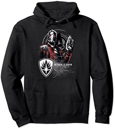 Marvel Infinity War Star-Lord Grunge Pose Graphic Hoodie