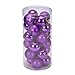 ELaco 24pcs Christmas Balls Ornaments Xmas Trees Wedding Parties Mini Tree Decorations (Purple)
