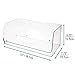 mDesign Large Stackable Plastic Food Storage Organizer Bin with Open Front - Perfect for Refrigerator, Freezer, Cupboard, Cabinet, and Pantry Organization - 15