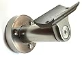 B52 Anodized Handrail Aluminum Wall Support Handrail 2 In. Stainless Steel Look