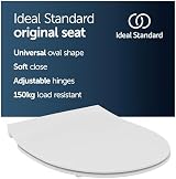 Ideal Standard Tirso Soft Close Toilet Seat Antibacterial White Universal Oval view 2