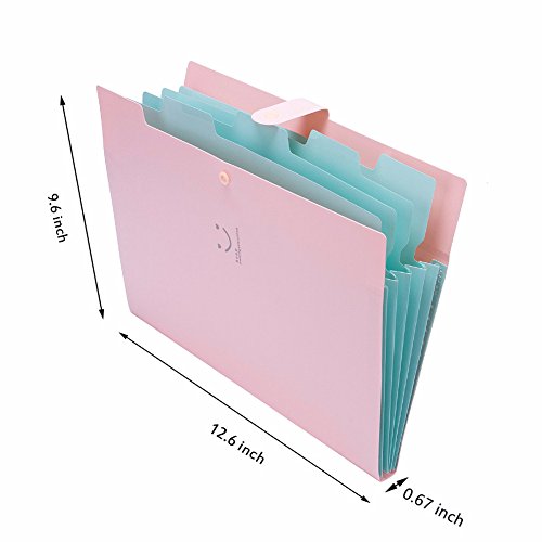 Lateral File Folders Accordion File Folders For Women Expandable Plastic Folder Organizer - Thumbnail 2