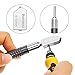 Bememo Glass Tool Kit Includes 1 Piece 5.5 Inches Tungsten Scribe Engraving Pen, 1 Piece Pencil Oil Feed Carbide Tip Glass Cutter, 1 Extra Replacement Head and 1 Oil Dropper