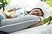 Pharmedoc Pregnancy Pillows, C-Shape Full Body Pillow – Jersey with Bag– Pregnancy Pillows for Sleeping – Body Pillows for Adults, Maternity Pillow and Pregnancy Must Haves