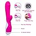 Mixfun Silicone Vibrator 16 Speeds Waterproof Rabbit G-Spot Vibrating Dildo Clitoris Vagina Stimulator Wand Massager Adult Sex Toys for Women (Rose Red)thumb 2