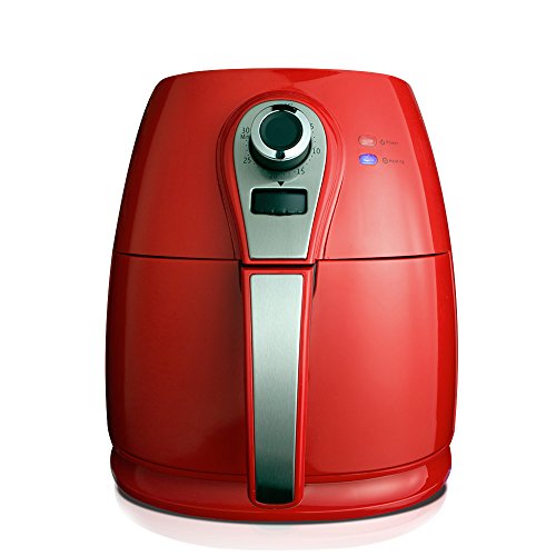 Electric Deep Air Fryer Pot 3.9 Quart Non-Stick Low Fat Oil-less Cook Deep Fryer For The Home with basket
