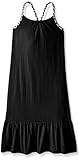 Pink House Big Girls' Maxi Dress with Self Braid Strap, Black, Small 7/8