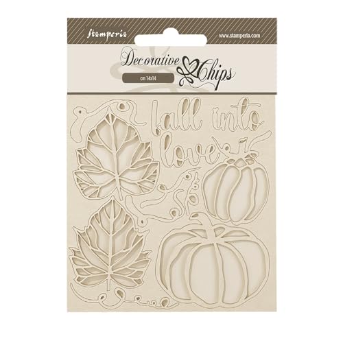 Stamperia SCB236 Decorative Chips, Brown, 14 x 14 x 0.1 cm