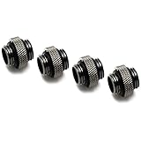 XSPC G1/4" 5mm Male to Male Fitting, Black