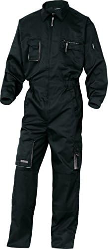 Panoply Mach2 Black Boilersuit Boiler Suit Overalls Coverall with Knee Pad Pockets - Includes Knee Pads