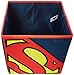 Everything Mary Superman Collapsible Storage Bin by DC Comics-Cube Organizer for Closet, Kids Bedroom Box, Playroom Chest-Foldable Home Decor Basket Container with Strong Handles and Des, Blue/Red