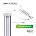 Sunco 12 Pack Linkable LED Utility Shop Light, 4500 LM, 4500K, 4 FT, 48 Inch Integrated Fixture for Garage, 40W Equivalent 150W, Surface + Suspension Mount