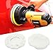 AUTDER Car Polisher Buffing Bonnet (5 to 6 Inch) - Woolen Waxer Pads - Polishing Bonnet Pad for Most Car Polishers Pack of 6Pcs - White