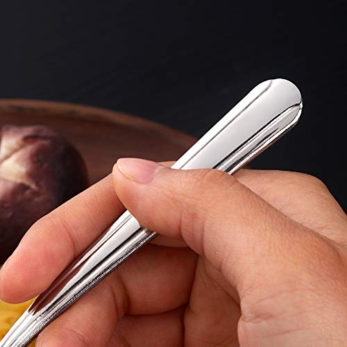 Bouillon Round Spoons 5.8-Inch Stainless Steel Soup Spoon Set of 12 - BUY&USE - Thumbnail 3