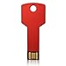 RAOYI 10 Pack 8GB USB Flash Drive USB 2.0 Metal Key Shape Memory Stick Thumb Drive Pen Drive-Red