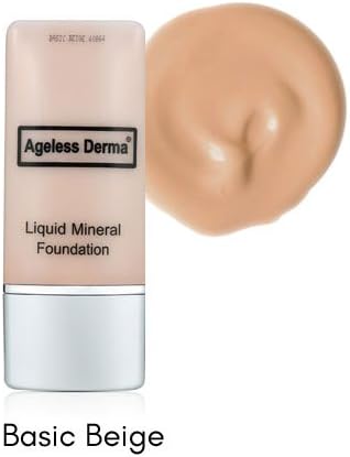 Ageless Derma Mineral Liquid foundation makeup (Basic Beige)