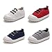 BENHERO Toddler Kids Boys Girls Candy Color Canvas Slip-On Shoes | Casual Sneaker Loafer Running