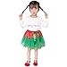Jastore Girls Layered Party Birthday Tutu Skirt Dance Princess Ballet Dress Green for 2-8 Years