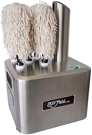 Bar Maid GP-100-LB Glass Polisher, 350 Glass Capacity Per Hour, Extra Long Polishing Heads