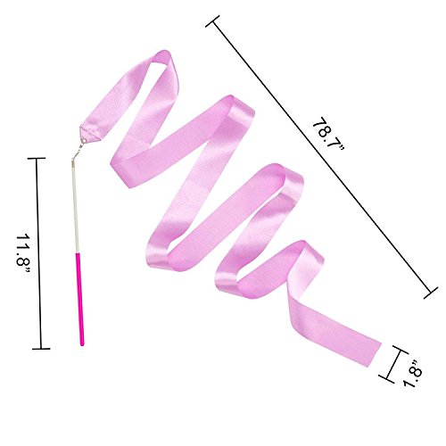 image for Changsheng Mall ChangSheng 16 Pcs Colors Rhythmic Gymnastics Ribbon, S